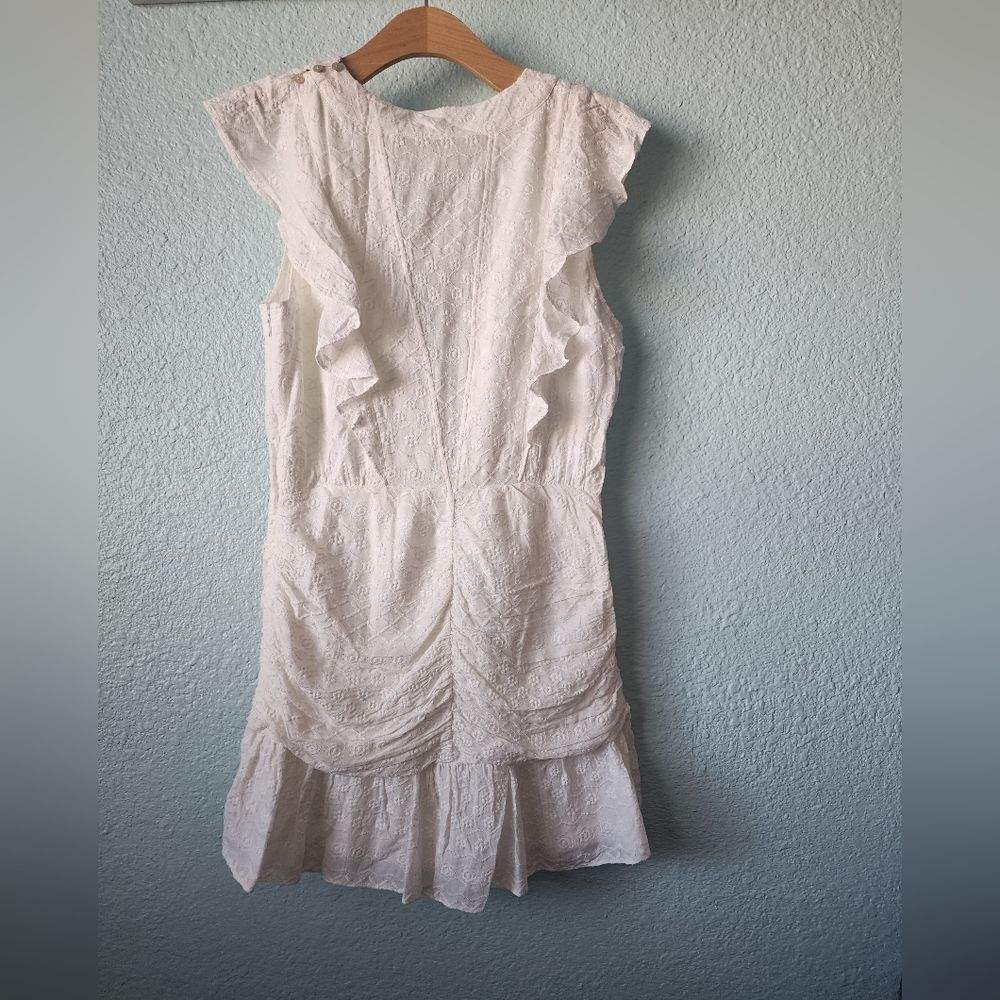 Chelsea and Violet dress rushed eyelet sleeveless off white color new with tags - Picture 10 of 11